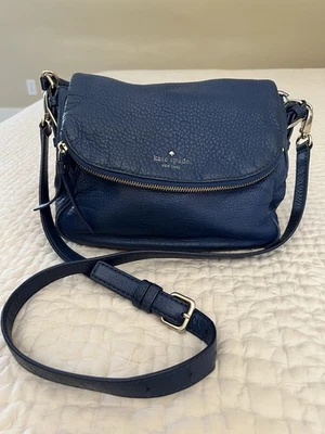 Kate Spade Royal Blue Leather Crossbody Bag - Image 1 of 4