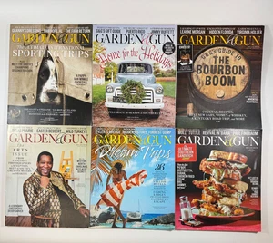 (6x) Garden & Gun Magazine  Magazine LOT Oct/Nov 2023 through September 2024 - Picture 1 of 9