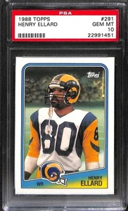 1988 Topps #291 HENRY ELLARD PSA 10 GEM-MT 22991451  - Picture 1 of 2