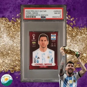 2022 FIFA World Cup Qatar Oryx | PSA 8 Lionel Messi | #ARG20 - Picture 1 of 1