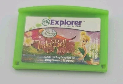 TINKER BELL Lost Treasure LeapFrog Leapster / LeapPad Explorer Disney Game Cart - Image 1 of 3