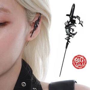 Pendientes estrella creativos Myth Of The Moon gancho aguja piercing oreja regalo - Imagen 1 de 6