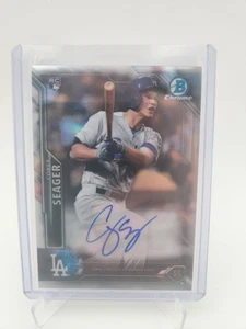 2016 Bowman Chrome Rookie Auto Corey Seager #CRA-CS Refractor /499 (AU, RC) - Bild 1 von 2
