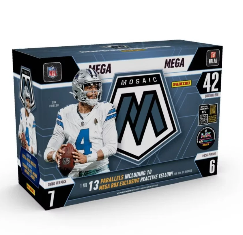 2025 Panini Mosaic Football NFL Mega Box Factory Sealed