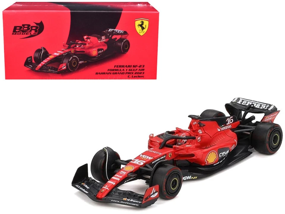 BBR FERRARI SF-23 F1 GULF AIR BAHRAIN GP - #16 C.LECLERC - BBRFER64014 SCALA 1:6 - Immagine 1 di 3