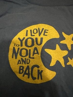 Camiseta Love You To Nola And Back New Orleans 5t Usada Linda Camiseta para Niños Pequeños Azul Amarillo Foto 1 de 4