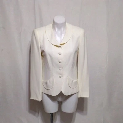 DKNY Donna Karan NY Blazer Traje Chaqueta Talla 4 Elegante Power Look Oficina Chic Foto 1 de 4