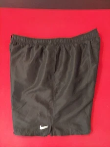 Nike Mesh gefütterte Sportshorts Herren XL schwarz Polyester Kordelzug elastische Taille - Bild 1 von 13