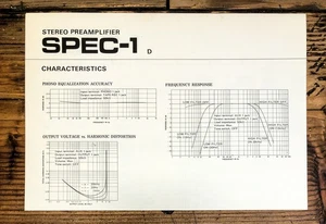 Pioneer SPEC-1 D Vorverstärker / Vorverstärker ausklappbarer Schaltplan *Original* - Bild 1 von 1