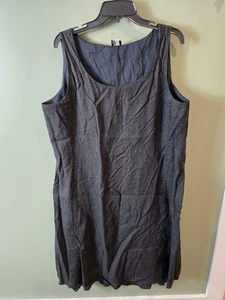 Eileen Fisher Linen Tunic Tank Top dress XL sz womens - Picture 1 of 8