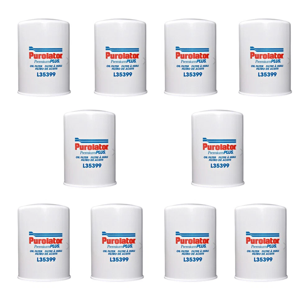 Комплект из 10 масляных фильтров двигателя L35399 для Chevrolet Silverado 3500 GMC Sierra 6,6 л - Изображение 1 из 2