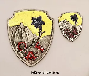 2 Insignes C.A.F. Club Alpin Français. Email. France - Picture 1 of 3