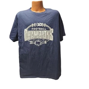 Penn State Football Big Ten Champions 2016 T Shirt Men's Size XL Blue - Picture 1 of 6