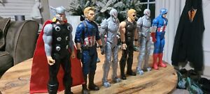 Marvel Figures Titan Hero Series 12-inch lot of  6 Super Heroes Action Figures