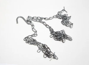 2 X Garden Hanging Basket Spare Chains 14 Inch 350mm ZP Weatherproof Onestopdi - Picture 1 of 1