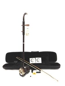 Solid Mahogany Chinese Erhu,2-Stringed Fiddle + Deluxe Hard Case, Rosin L190