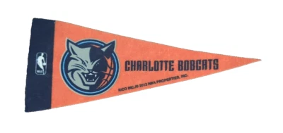 Pennant, NBA, Charlotte Bobcats, Mini, Mancave, Sportsbar, Kids Room, Playroom - Image 1 of 2