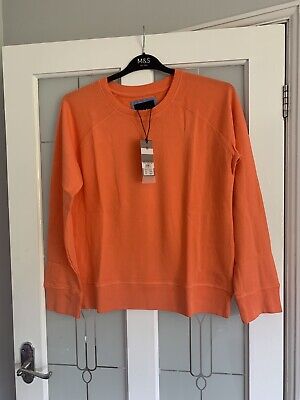 Donna Crew Clothing Company Felpa Arancione Top Taglia 12 BNWT Nuovo Prezzo Consigliato £ 45 • 1.14€