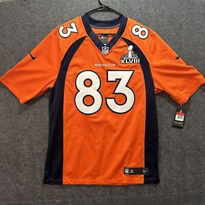 NWT Wes Welker #83 Denver Broncos Stitched Super Bowl Nike On Field NFL Jersey L