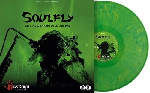 Soulfly LIVE AT DYNAMO OPEN AIR 1998 New Sealed Green Marbled Colored Vinyl 2 LP - Image 1 of 1