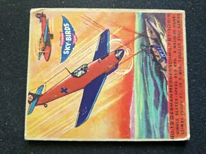 1941 Goudey Sky Birds # 12 deutsch. Messerschmidt BT-109-R (VG) - Bild 1 von 3