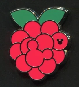 Disney Pins Raspberry Hidden Mickey Fruit Collection COMPLETER Pin - Picture 1 of 1