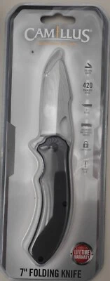 Cuchillo Plegable Camillus 7" Hoja Acero Inoxidable 3" Foto 1 de 2