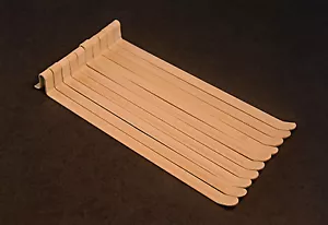 10 ganci/picchetti traversa verniciati a polvere, sacchetti vendita al dettaglio espositori pegboard doghe 8" - Foto 1 di 4