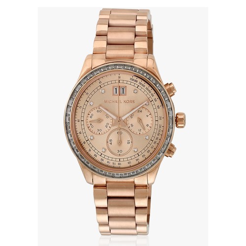 Orologio Nuovo con etichette Michael Kors Oro Rosa Brinkley MK6204 $395