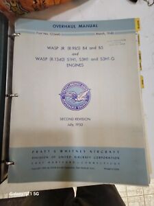 Pratt & Whitney Helicopter Wasp Jr R-985, Wasp R-1340 Overhaul Manual, Excellent