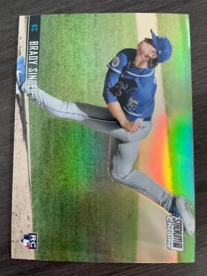 2021 Topps Stadium Club Chrome Brady Singer #216 Rookie RC Refractor - Image 1 of 2