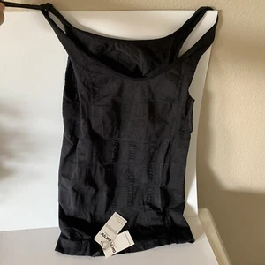 MĂ€nner schlankmachendes Body Shaper Bauch Kompression Bauch Weste T-Shirt Tank Top schwarz Neu mit Etikett - Bild 1 von 12