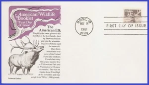 USA4 #1886 U/A ARISTÓCRATA FDC alce - Imagen 1 de 1