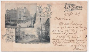 ATLANTA KIMBALL HOUSE PEACHTREE ST & MAJESTIC THEATRE 1902 D.D. McNEILL, TORONTO - Picture 1 of 2