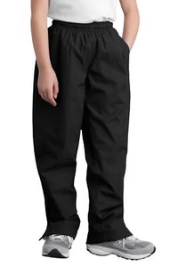 Sport-Tek YPST74 Youth 100% Polyester Tag Free Lightweight Wind Zippers Pants - Picture 1 of 21