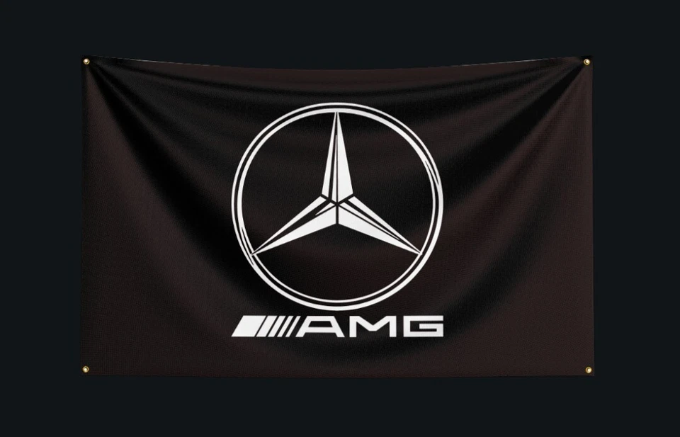 Mercedes Amg Workshop/Mancave Advertising Fan Flag/Banner