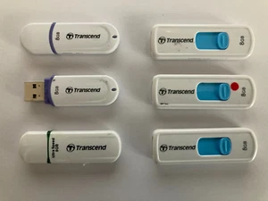 Lot de clés USB 2.0 Transcend 8 Go x 6 clés USB - Photo 1/1