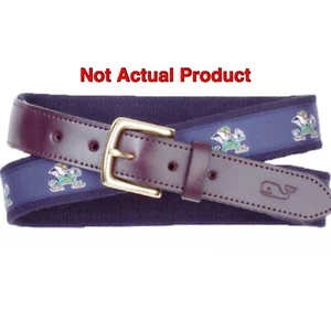 Cinturón para Hombres Vineyard Vines 36 Cuero Azul Lucha Irlandés Golf Informal Marrón 32 Usado en Excelente Condición - Imagen 1 de 8