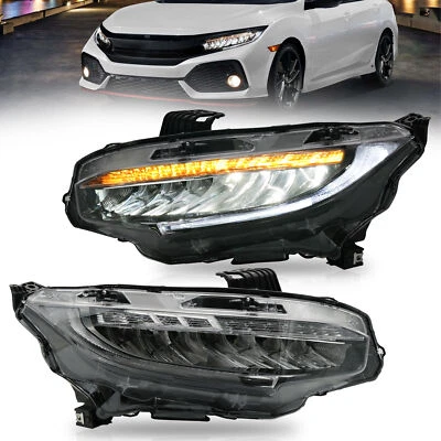 VLAND LED Scheinwerfer für 10Gen 2016-2021 Honda Civic mit sequenziellem Blinker - Bild 1 von 4