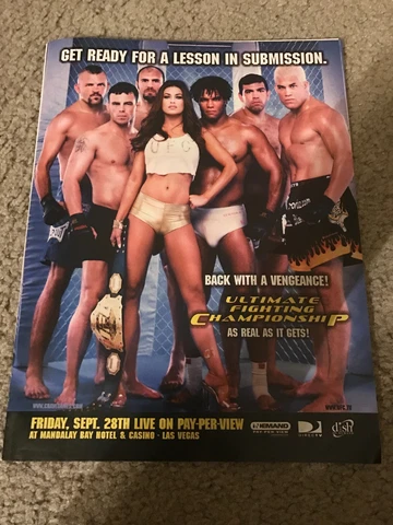 2001 UFC #33 VICTORY IN VEGAS Poster Print Ad MMA CHUCK LIDDELL TITO ORTIZ Cover