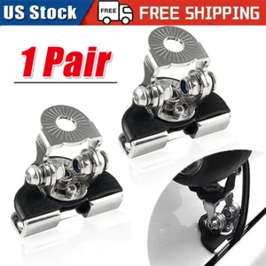 2PCS Pillar Hood Led Work Light Bar Mount Bracket Clamp Holder Offroad Universal - Bild 1 von 24