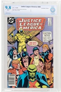 🔥 Justice League of America #246 NEWSSTAND Canadian CBCS 9.8 White Pages DC cgc - Picture 1 of 3