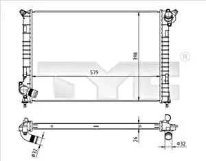 TYC Radiator For MINI R50 R53 R52 Cooper One 7570821 - Picture 1 of 1