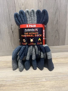 AVALANCHE CALZE UOMO ULTIMATE TERMICHE CREW 6-12 MISURA SCARPA (3 PAIA) CALORE TUTTO IL GIORNO - Foto 1 di 3