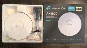 TP-Link EAP610 Wi-Fi 6 AX1800 V2 Punkt dostępowy | Omada Mesh | PoE+ | Slim D - Zdjęcie 1 z 8