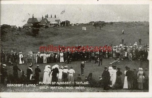 POSTAL IMPRESA DEL ACABADO DE PARTIDO DE GOLF MASSEY-TAYLOR, SKEGNESS, LINCOLNSHIRE - Imagen 1 de 2