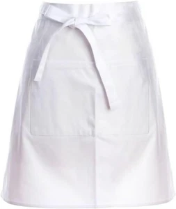 Grembiule bianco vita,mezzo grembiule,costume chef,chef per uomo donna - Foto 1 di 7