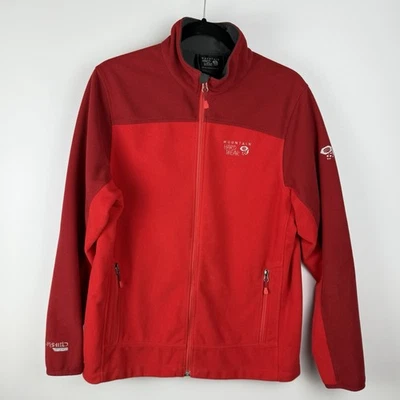 Chaqueta polar roja con cremallera completa Mountain Hardwear Air Shield Elite para hombre M senderismo Foto 1 de 4