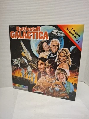 Battlestar Galactica 1980's TV Movie (Laserdisc, 1982)Dirk Benedict/RARE,gr - Image 1 of 3
