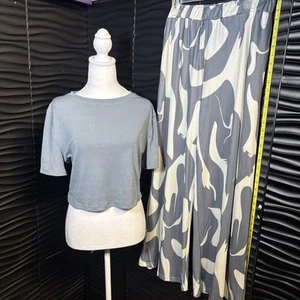 2 teiliges Set mit Cropped Top -D309 - Bild 1 von 5